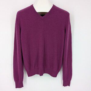 Neiman Marcus Sweater Men Size L 100% Cashmere Pullover Office Business Casual